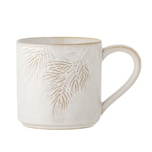 Cana alba din ceramica 300 ml Winter Bloomingville