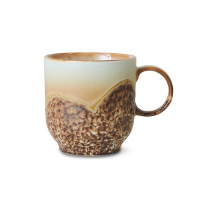 Cana multicolora din ceramica 250 ml 70s Shell HKliving