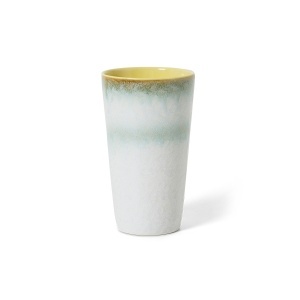 Cana multicolora din ceramica 300 ml 70s Petal HKliving