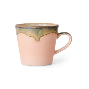 Cana multicolora din ceramica 330 ml 70s Blossom HKliving