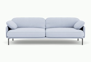 Canapea albastru gheata din textil pentru 3 persoane Regular Kvadrat Vidar Ice - 723 FEST