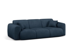 Canapea albastru royal din textil pentru 3 persoane Molino Chenile Micadoni