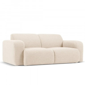 Canapea bej din textil pentru 2 persoane Molino Boucle Micadoni