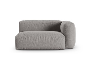 Canapea cu colt modulara gri deschis din textil pentru 1 persoana Martina 160 Right XL Micadoni