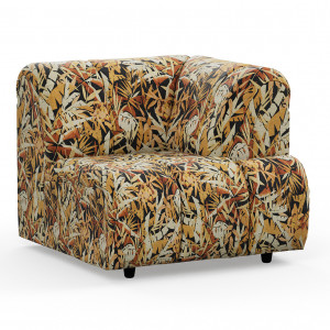 Canapea cu colt modulara multicolora din textil 98 cm Wave Corner Right Hollywood HKliving