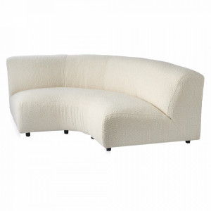 Canapea cu colt modulara ocru din polietilena 183 cm Fabric Pols Potten