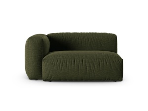 Canapea cu colt modulara verde din textil pentru 1 persoana Martina 160 Left XL Micadoni