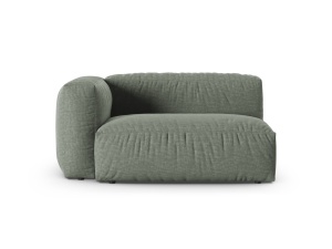 Canapea cu colt modulara verde muschi din textil pentru 1 persoana Martina 160 Left XL Micadoni