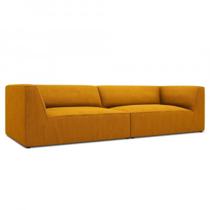 Canapea galben din textil pentru 4 persoane Ruby Micadoni