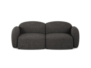 Canapea gri antracit din textil pentru 2 persoane Blair Eden Micadoni