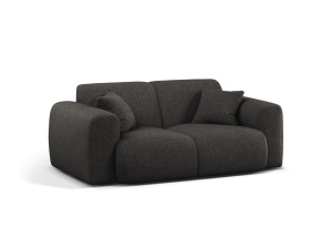 Canapea gri antracit din textil pentru 2 persoane Molino Eden Micadoni