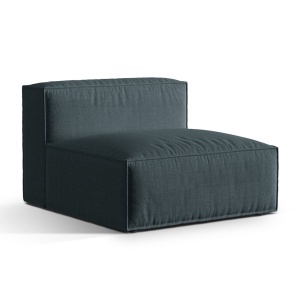 Canapea modulara albastru petrol din textil pentru 1 persoana Nuria Structural Micadoni