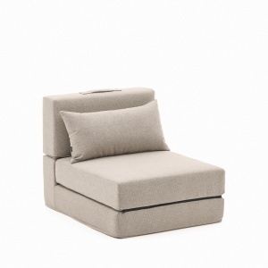 Canapea modulara bej din textil 89 cm Arty Kave Home
