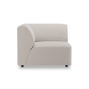 Canapea modulara bej din textil 94 cm Jax Left HKliving