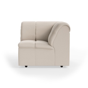 Canapea modulara bej din textil 98 cm Wave Cosy Corner HKliving