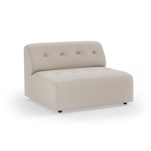 Canapea modulara bej din textil pentru 1.5 persoane Vint Middle HKliving
