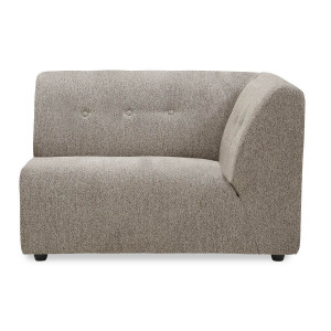 Canapea modulara bej din textil pentru 1,5 persoane Vint Right HKliving