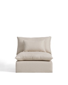 Canapea modulara bej din textil pentru 1 persoana Anarela Kave Home