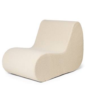 Canapea modulara crem din textil 67 cm Rouli Center Ferm Living