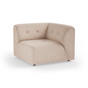 Canapea modulara grej din textil 94 cm Vint Right Boucle HKliving
