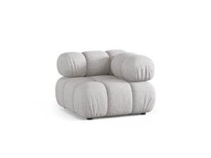Canapea modulara gri deschis din textil pentru 1 persoana Bellis Corner Liberty Micadoni