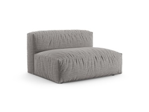 Canapea modulara gri deschis din textil pentru 1 persoana Martina 132 XL Micadoni