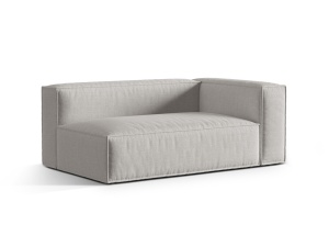 Canapea modulara gri deschis din textil pentru 3 persoane Nuria Right Structural Micadoni
