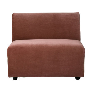 Canapea modulara maro din catifea 97 cm Jax HKliving