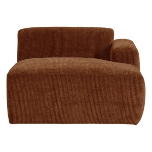 Canapea modulara maro din textil 112 cm Mojo Longue Woood