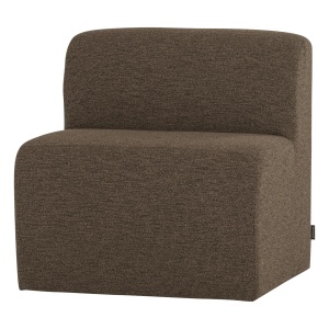 Canapea modulara maro din textil 84 cm Mojo Center Boucle Woood