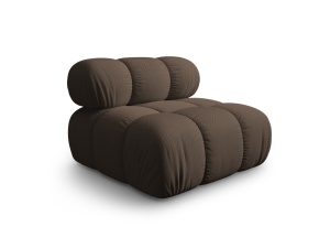 Canapea modulara maro din textil pentru 1 persoana Bellis Middle 3D Micadoni