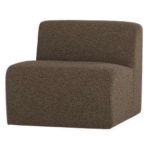 Canapea modulara maro din textil pentru 1 persoana Mojo Boucle Middle Woood