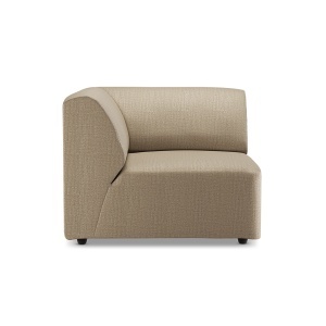 Canapea modulara maro pamantiu din textil 94 cm Jax Left HKliving