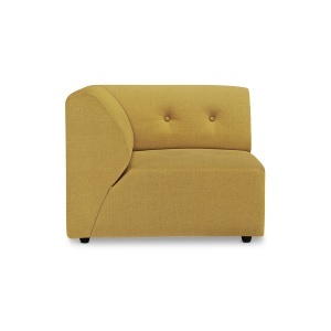 Canapea modulara ocru din textil 94 cm Vint Left HKliving