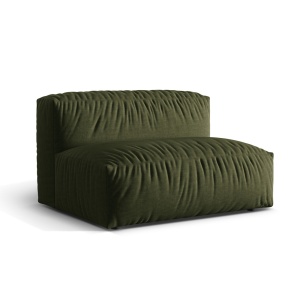 Canapea modulara verde din textil pentru 1 persoana Martina Middle L Micadoni