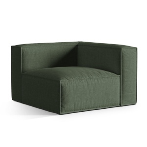 Canapea modulara verde muschi din textil pentru 1 persoana Nuria Right Liberty Micadoni