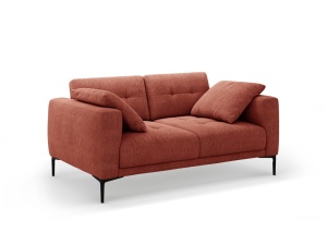Canapea rosu corai din textil pentru 2 persoane Bemy Structural Micadoni