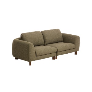 Canapea verde masliniu din textil pentru 3 persoane Vera Kave Home
