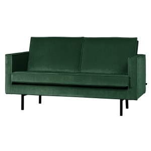 Canapea verde padure din catifea pentru 2 persoane Rodeo Woood