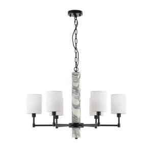 Candelabru din metal negru cu 6 becuri Heather Art Thai Natura