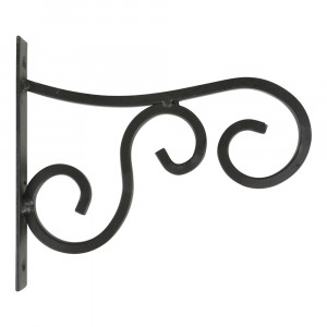 Carlig pentru agatat ghivece negru din metal Herm S Esschert Design