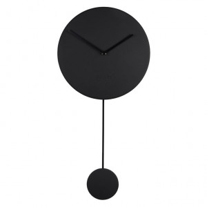 Ceas negru cu pendul Minimal Black Zuiver