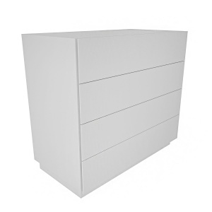 Comoda alba 90 cm Lines The Home Collection