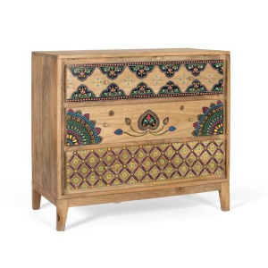 Comoda multicolora din lemn 91 cm Kea Giner y Colomer