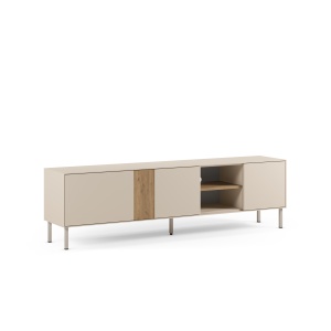 Comoda TV crem/maro din metal 180 cm Marina The Home Collection