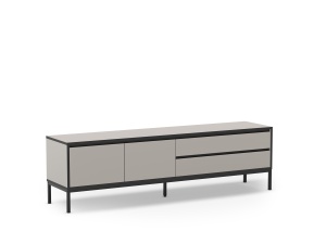 Comoda TV crem/neagra din metal 180 cm Lorenza The Home Collection