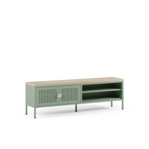 Comoda TV din metal verde menta 160 cm Sayla Quiet Object
