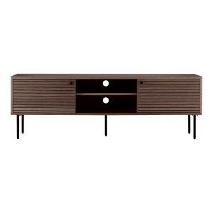 Comoda TV maro inchis din metal 150 cm Kyoto House Nordic