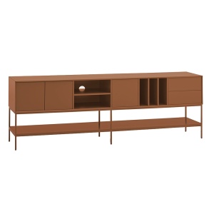 Comoda TV maro lut din metal 220 cm Platt Teulat