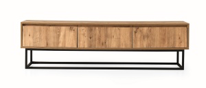 Comoda TV maro/neagra 180 cm Tilsim The Home Collection